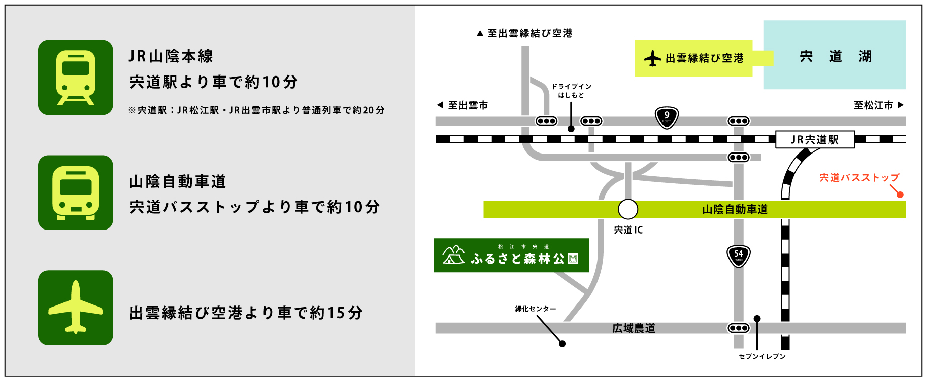 公共交通機関を使って