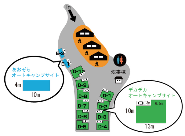 大型のテントも十分に張れるデカデカサイズ!